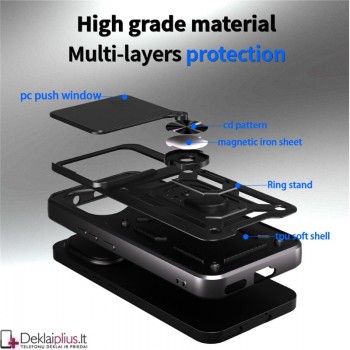 5in1 smūgiams atsparus dėklas su kameros apsauga - juodas (Huawei Honor 400) 5in1 smūgiams atsparus dėklas su kameros apsauga - juodas (Huawei Honor 400)